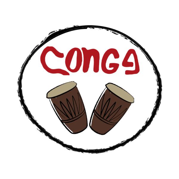 Conga Latin Food Logo