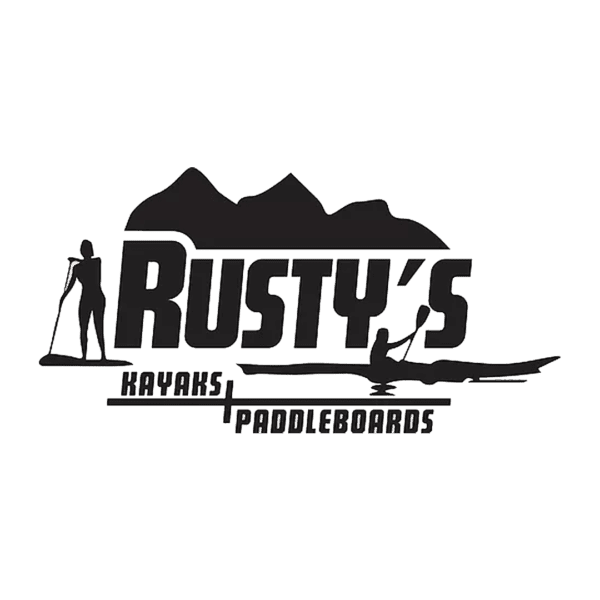 Rusty's Kayaks and Paddleboards Logo