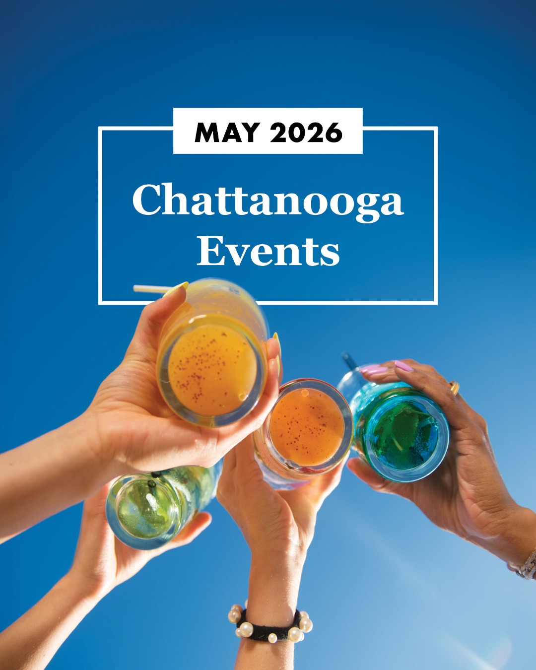 Looking for fun events in Chattanooga next month? We’ve got you covered! Here are just a few of the events you can attend in May:

🎊 Day of Play
📍 @cdmfun
📅 May 9

🍸 Spirits in the Wild
📍 @chattanoogazoo
📅 May 16

🏰 @chattrenfaire
📍 Coolidge Park
📅 May 30

Head to our website at the link in our bio for our full list of events and celebrations happening in May!