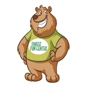 Forest Fun Center Mascot Logo