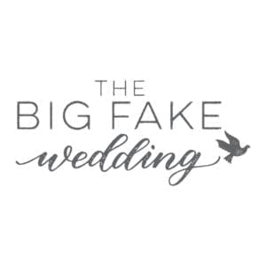The Big Fake wedding logo