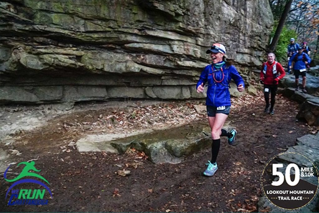 runners in the Lookout Mountain 50 Miler race