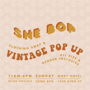 She-Bop Vintage Pop Up Shop Graphic