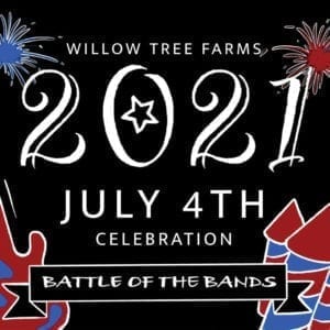 Willow Tree Farms Fourth of July Bash Graphic
