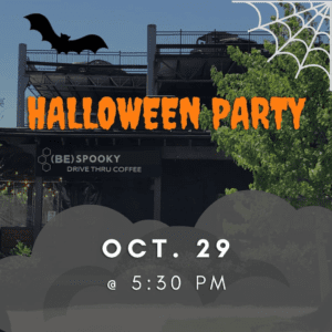 (Be)Caffeinated Halloween Party graphic