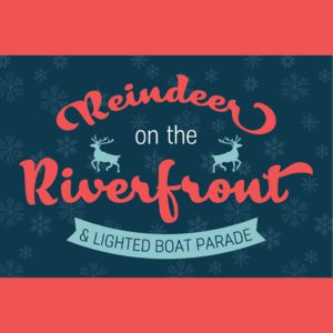 Reindeer on the Riverfront Logo