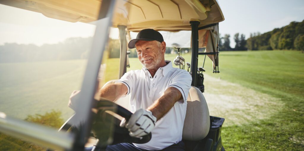 Retiree Golfing