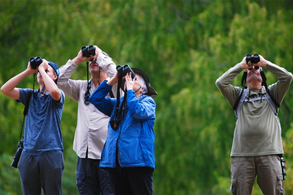 Bird Watchers at Reflection Riding Arboretum and Nature Center