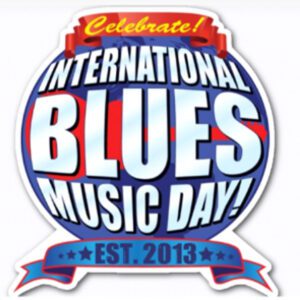 International blues music day chattanooga logo