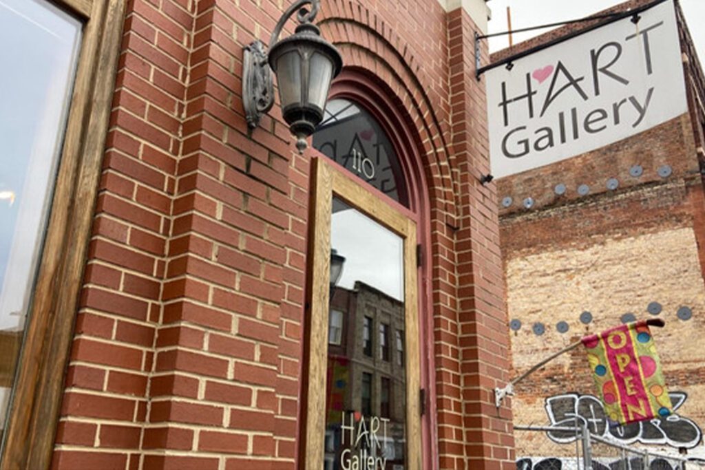 hart gallery store front sign