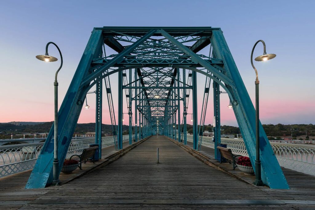 Entrance of the Walnut Street Bridge