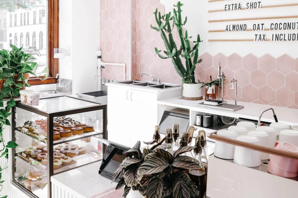 Sleepyhead coffee counter