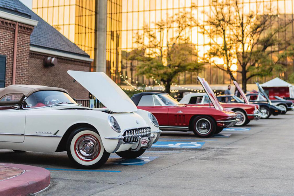 Vintage cars on display at the Chattanooga Motorcar Festival this October.