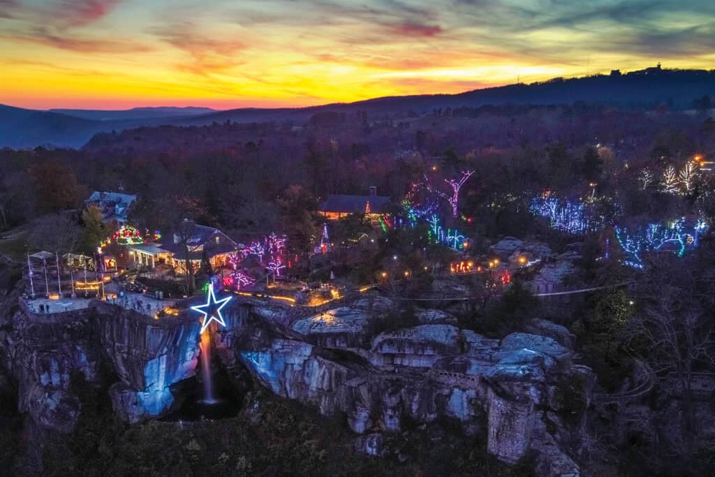 Rock City’s Enchanted Garden of Lights starting in november 2024 in chattanooga