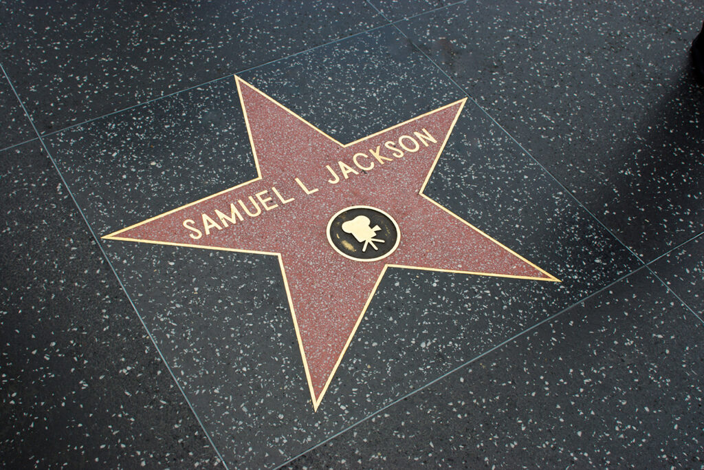 Samuel L Jackson star on sidewalk