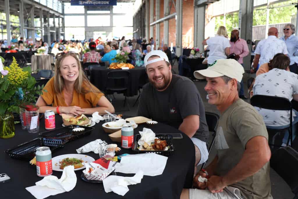 people eating at taste in chattanooga