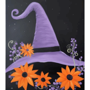 purple hat for halloween