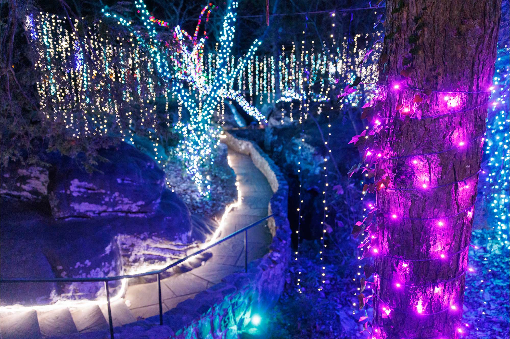 Rock City's Enchanted Garden of Lights