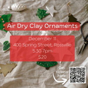 Air dry clay christmas ornaments