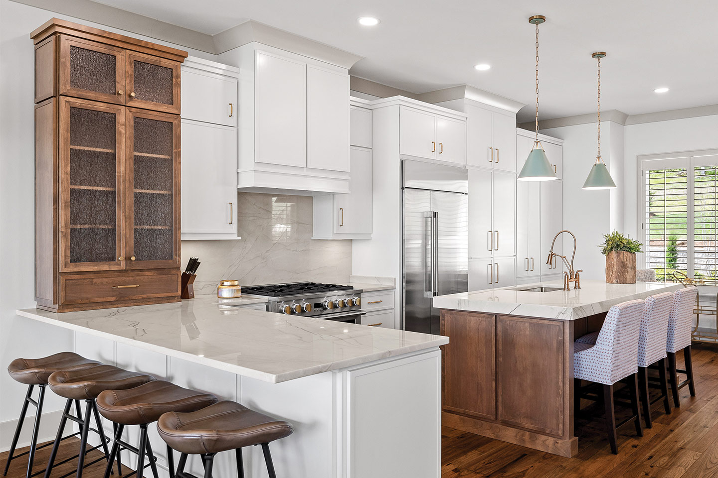Kitchen in a home built by George Wright Construction