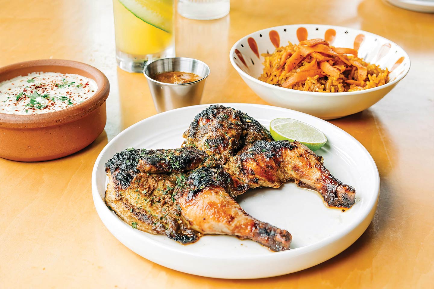 chicken at Calliope Restaurant & Bar