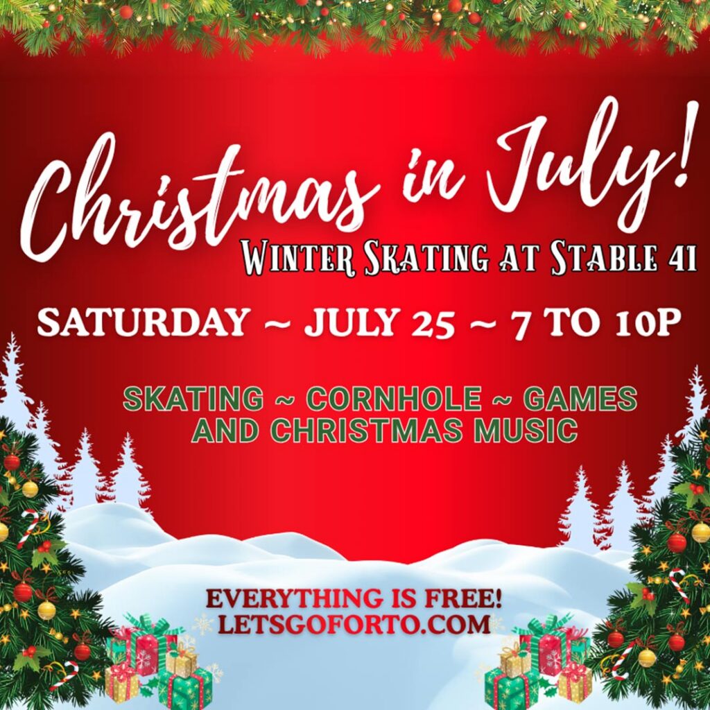Christmas in July Winter Skating