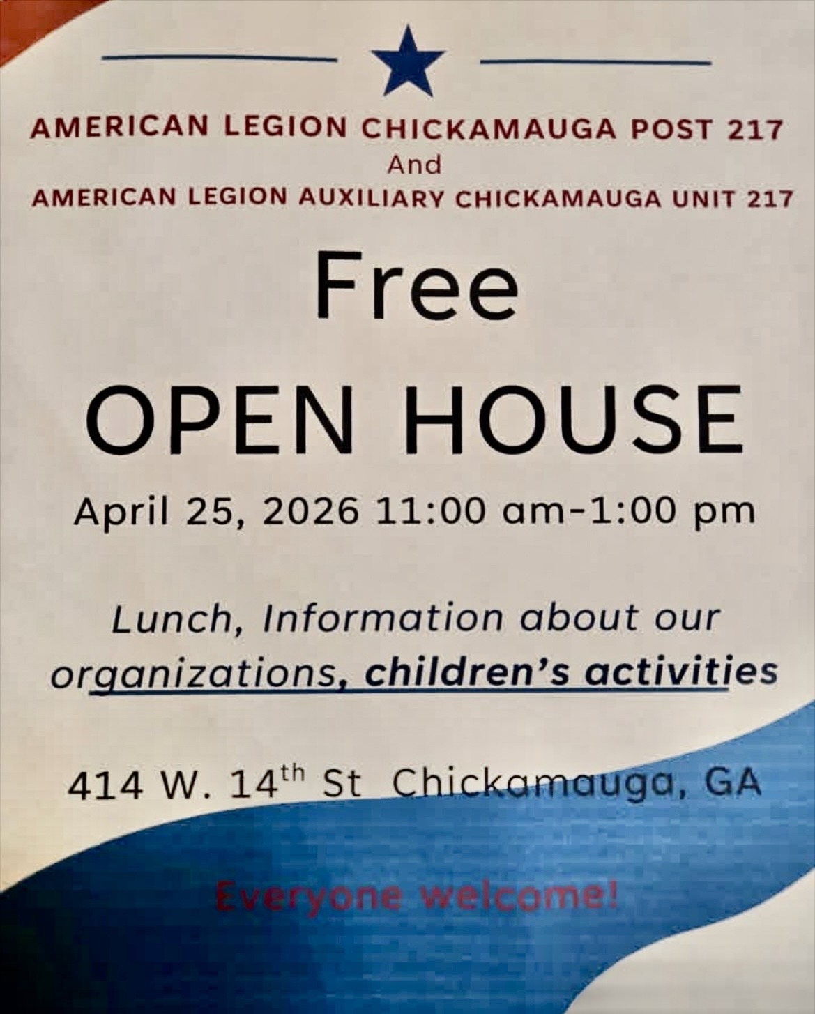 American Legion Post 217 Open House