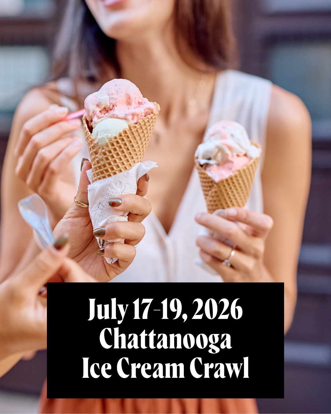 Sweeten your summer with Chattanooga's Ice Cream Crawl! 🍦 From July 17–19, scoop your way through participating local ice cream shops to enjoy cool treats, and for each location you visit, register to win a $100 Chattanooga Express Card and ice cream prize packages.

Grab your friends, plan your route, and get ready to chill out with some of the Scenic City's best frozen treats!