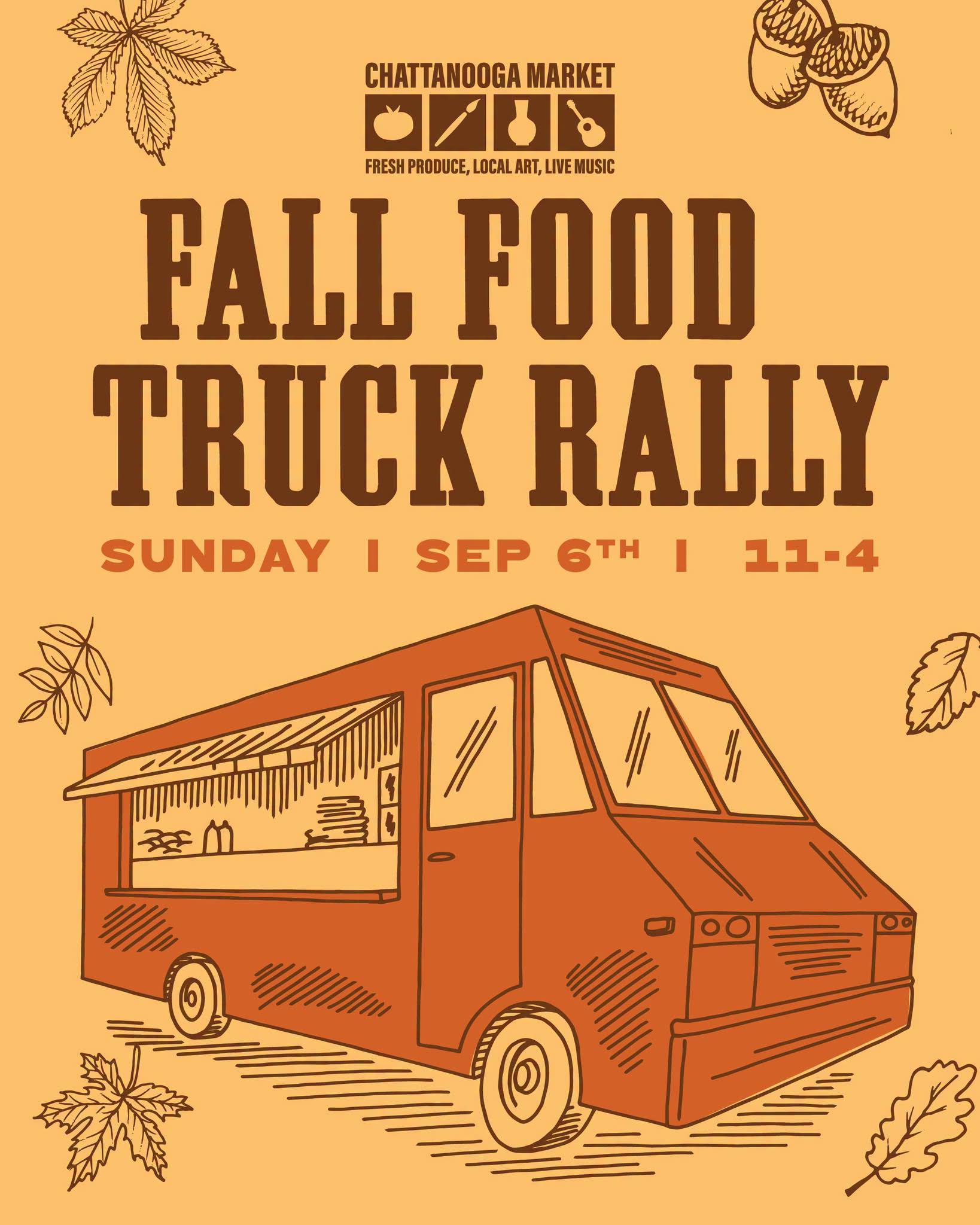 Fall Food Truck Rally at the Chattanooga Market — Family fun in First Horizon Pavilion · Chattanooga, TN